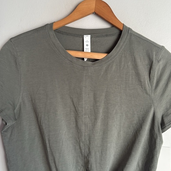 NEW Lululemon Time to Restore Short sleeves top gray sage 4 - Picture 3 of 10